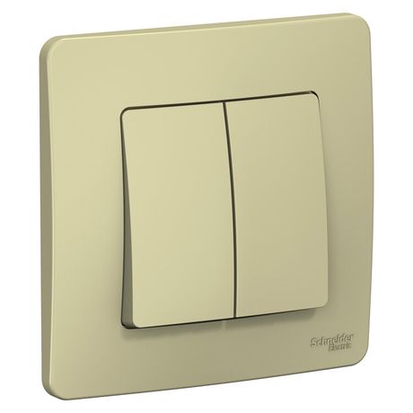 Переключатель проходной 2-кл. СП Blanca 10А IP20 (сх. 6+6) 250В беж. SE BLNVS106607 APC