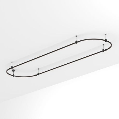 Трек ART-APRIORI-OVAL-ROD-200-4000x1000 (BK) (ARL, IP20 металл, 3 года) - 048511 Arlight