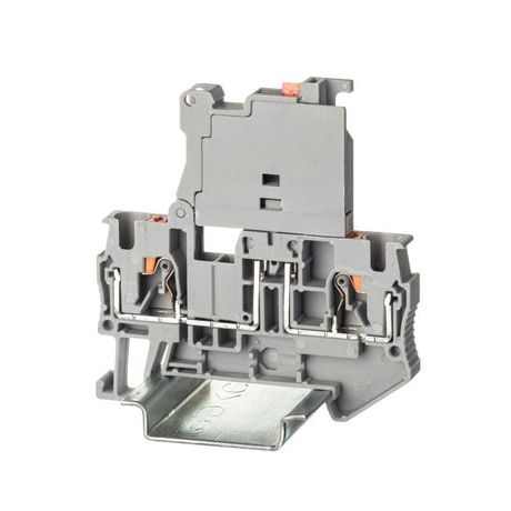 Клемма для предохранителя, зажим push-in, 2 точки подключения, 4 кв.мм, серая | VPR-4-HESILED250 DKC ДКС