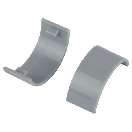 Соединитель C-KK-30-13-F на стык для полукруглого кабель-канала серый 30х13мм 2шт/комплект | Б0064964 ЭРА