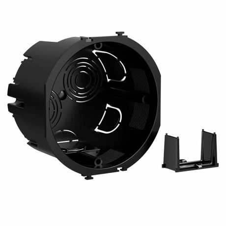 Коробка установочная для сплошных стен, черная, под 2 модуля, без винтов | 59302 DKC ДКС