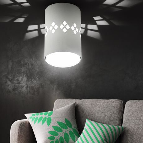 Светильник настенно-потолочный спот OL10 LD GX53 WH белый, подсветка 1 W лампа с цоколем ( в комплект не входит) ЭРА - Б0050269