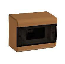 Щиток распределительный навесной на 9 модулей с дверцей коричневый IP40 (ЩРн-П-9) - 68029К TYCO