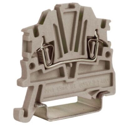 Зажим клеммный прох. HMM.1GR 1.5кв.мм сер. DKC ZHM400GR ДКС