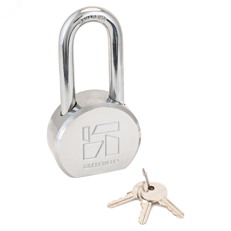 Замок навесной с цилиндровым механизмом секрета, АЛЛЮР ВС1С-865Д хром - 1476 ПТК