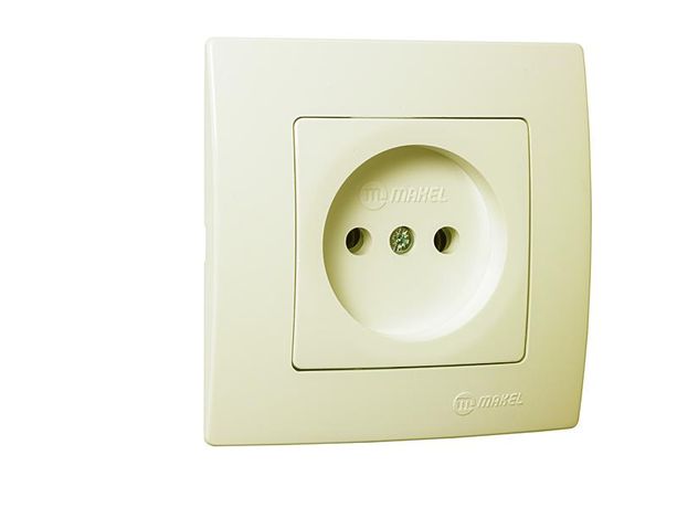 Розетка Lillium без заземл. Makel 32010022