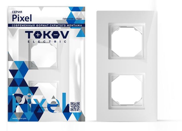 Рамка 2-м Pixel IP44 бел. TOKOV ELECTRIC TKE-PX-RM2-C01-IP44 TOKOV ELECTRIC арт. TKE-PX-RM2-C01-IP44