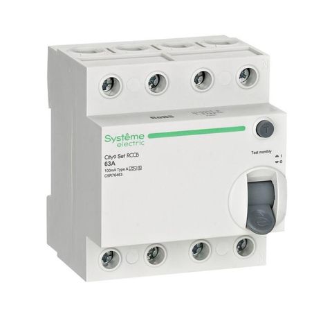 Выключатель дифференциального тока City9 Set 4п 63А 100мА A-S 400В SE C9R76463 APC