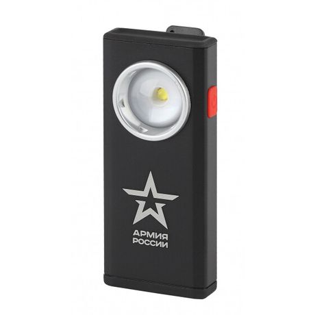 Фонарик кемпинговый с магнитом и диммером, зарядка от USB, крючок, RA-802 Офицерский Армия России - Б0036609 ЭРА