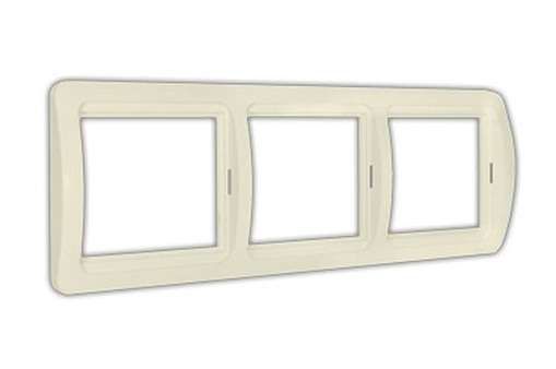 Рамка 3 поста Валери горизонтальная слоновая кость - Б-ВР003Г Союз