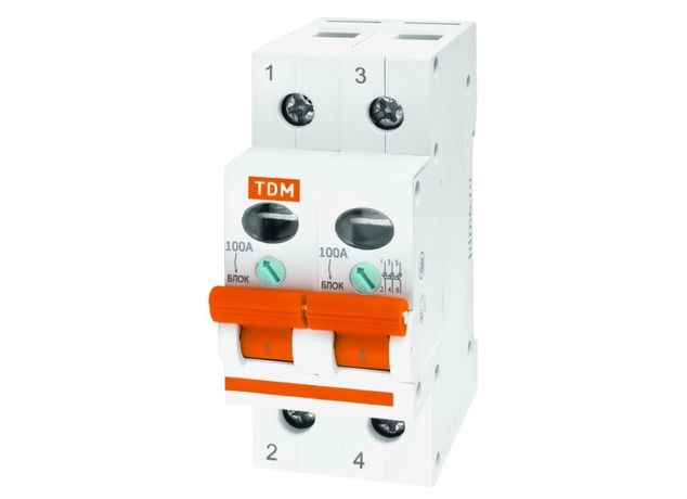 Выключатель нагрузки модульный (мини-рубильник) ВН-32 2P 32A | SQ0211-0014 TDM