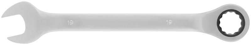 Ключ комбинированный трещоточный, CrV реверсивный механизм 19 мм - 63469 РОС