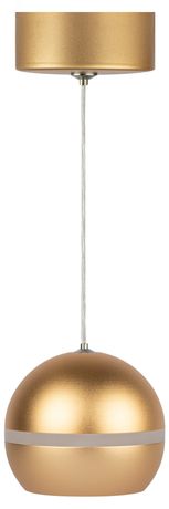 Светильник подвесной (подвес) PL21 GD GX53 потолочный цилиндр золотой | Б0058506 ЭРА