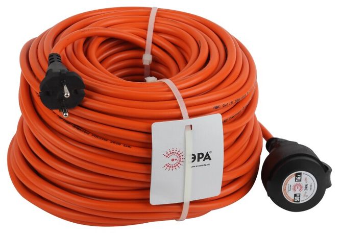 Удлинитель силовой UPx-1-2x1.5-50m-IP44 в бухте б/з 50м 1 гн ПВС 2х1.5 ЭРА - Б0046809