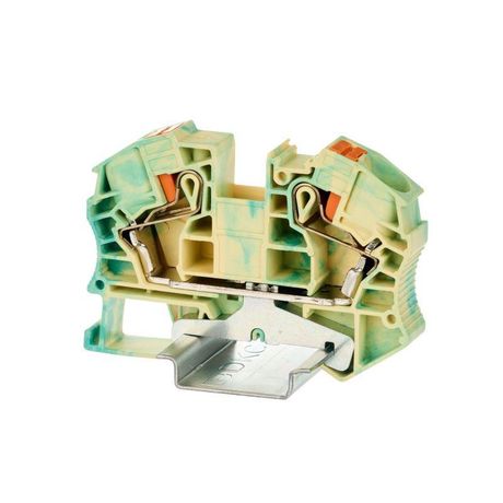 Клемма заземления, зажим push-in, 2 точки подключения, 16 кв.мм | VPR-16-PE-YG DKC ДКС