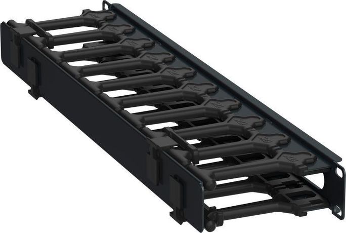 РФ | ZP-CC05-01U-H-R ITK Кабель-органайзер горизонтальный 19" 1U чер IEK