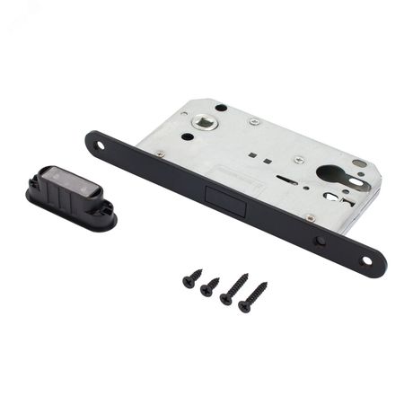 Замок врезной магнитный АЛЛЮР АРТ 5300-MC BL матовый черный без ц/м - 14904 ПТК