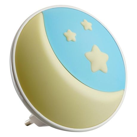 Ночник светодиодный 0.6w LED с датчиком освещенности Луна желтый - 52062 FERON