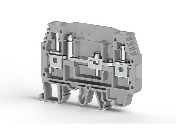 Клеммник измерительный с 1-м тест.разъемом 6кв.мм сер. WGO1 Klemsan 370591