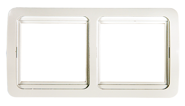 Рамка двойная горизонтальная CLASSICO белая 2302H | 4680005959938 IN HOME
