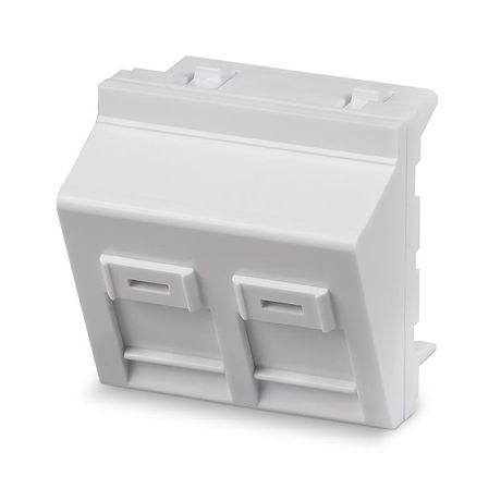 Вставка Keystone Jack FP-A-45-2M Mosaic 45x45, 2 модуля Cabeus арт. 11839c