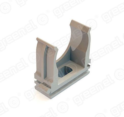 Держатель с защелкой для жестких и гофрированных труб D20мм (200/4000шт) полиэтиленовый пакет | GE-PR50141 GREENEL