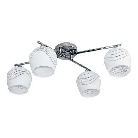 Светильник потолочный НПБ 01-4х60-126 Е27 ИУ 11271-7/4 хром (Плафон 8317) [es] - 1005404856 Элетех