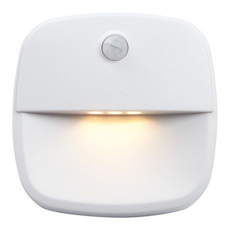 Светильник-подсветка с датчиком движения 3LED 0,5W (3хААА в комплект не входят) 3м , IP20, 75*75*27mm, квадрат, белый, FN1220 | 41881 FERON