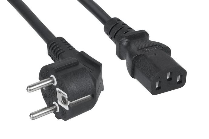 Кабель питания PC-186-VDE-3M компьютера (Schuko+C13) (3х0.75) 3м Cabeus 2101k