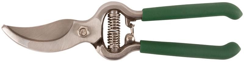 Секатор режущие кромки внахлест усиленная пружина цельнокованый ПВХ ручки 200мм FIT 77085 РОС