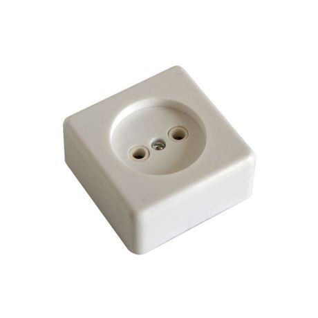 Розетка 1-м ОП 16А IP20 без заземл. бел. БЕЛТИЗ РА 16-016 Bylectrica