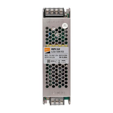 Драйвер (блок питания) для светодиодной ленты BSPS 24V 6,25A=150W IP20 2 г.гар | .5062207 Jazzway