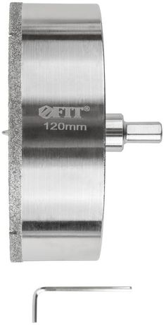 Коронка кольцевая по керамограниту, камню и кафелю алмазная с центровочным сверлом 120х70 мм - 16232 РОС