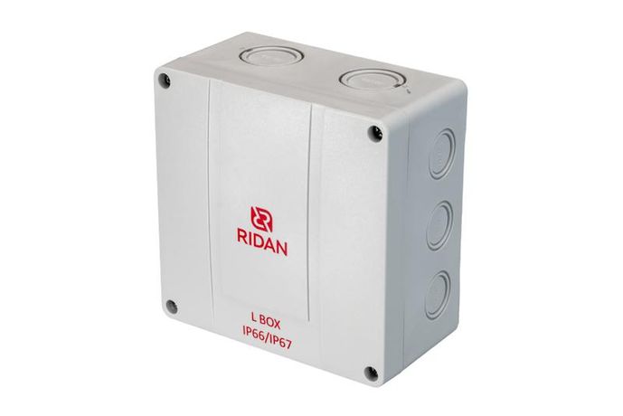 Коробка распределительная L BOX 140х140х79мм IP66/67 сер. Ридан 21RT0934R Ридан арт. 21RT0934R