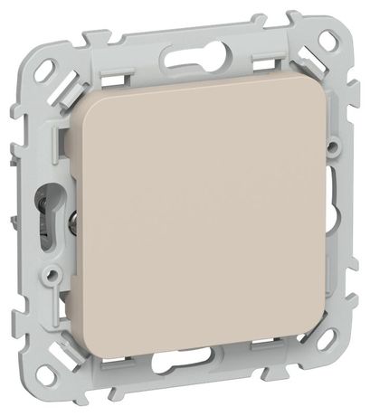 Заглушка СП FLITE ЗГ-ФлЛ с суппортом механизм льняной IEK FI-PL10-K88 IEK арт. FI-PL10-K88