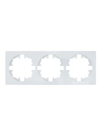 Рамка 3-м OSEN горизонт. квадрат бел. LEZARD 743-0200-148