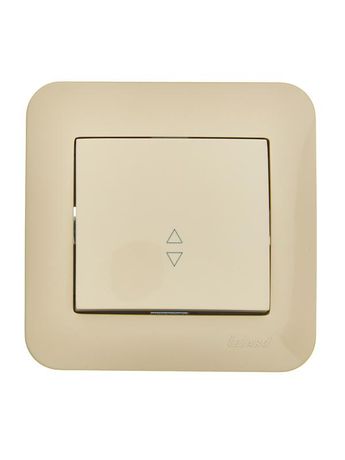 Переключатель проходной 1-кл. 1п СП ASTI 10А IP20 в сборе крем. LEZARD 7081-0303-105