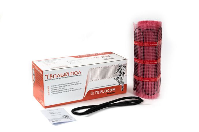 Маты нагревательные двухжильные TEPLOCOM ProМНД-6,0-960 Вт L=11,8м, 6м², R=50,9Ом | 2519 Бастион