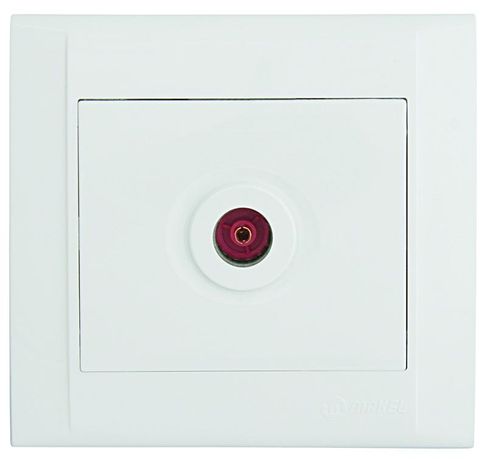 Розетка телевизионная проходная Defne бел. Makel 42001007