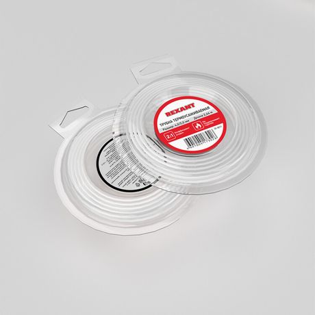 Трубка термоусаживаемая 4,0/2,0 мм белая, ролик 2,44 м | 29-0011 REXANT MEET