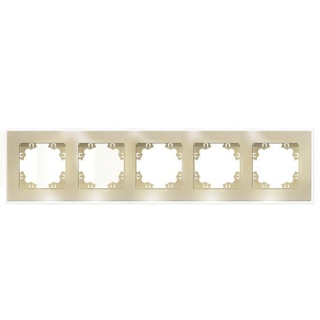 Афина рамка стеклянная пятиместная универсальная, золото (еврослот) - 2294 Союз