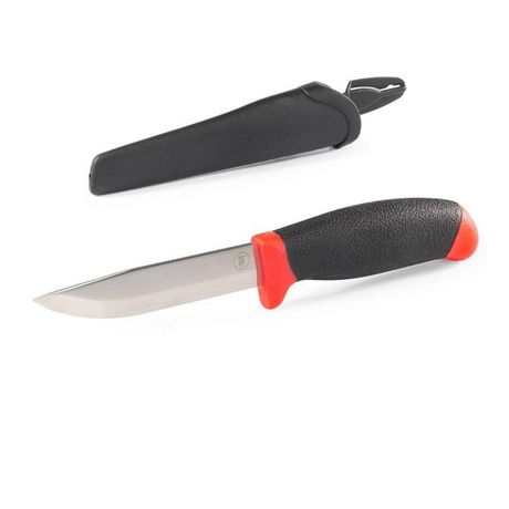 Нож универсальный KF-01 серия ПРАКТИК с фиксированным лезвием из нержавеющей стали - 104518 КВТ