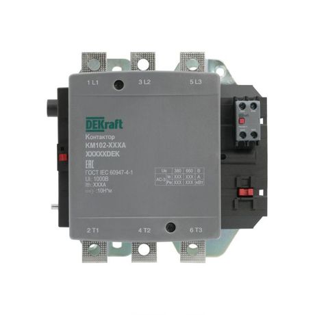 Контактор 400А 380В_АС АС3_ АС4 1НО+1НЗ КМ-102 | 21968DEK DEKraft APC