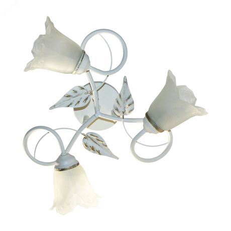 Светильник "Бонни" 131 бел.зол. (плафон 3316) НПБ 01-3х60-205 Е14 | 1005404781 Элетех