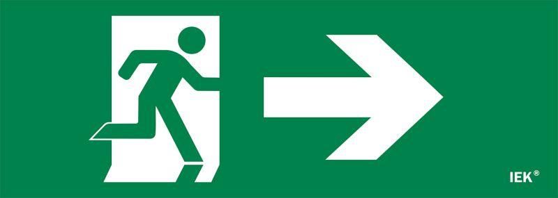 Этикетка самоклеящаяся 280х100мм ''Фигура/стрелка вправо'' IEK - LPC10-1-28-10-FNAPR