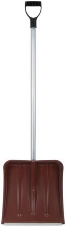 Лопата для уборки снега 380х365х1340мм алюм. черенок; пластик. цветная КУРС 68116