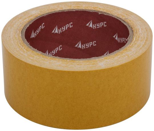 Лента-скотч клейкая двусторонняя 48ммх25м КУРС 11808
