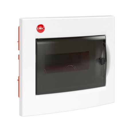 Щиток встраиваемый с дверцей, 8 модулей IP41 белый клеммным блоком 1х87508 и замком | 81908 DKC ДКС