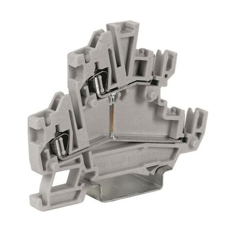Зажим проходной HCD.1/GR двухуровневый с разъемами мама QUADRO - ZHC290GR ДКС