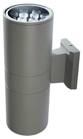 Светильник светодиодный архитектурный PWL-300110/30D 2х12Вт 6500К GR IP65 фасадный исполнение двухсторон. сер. Pro JazzWay 5015128B